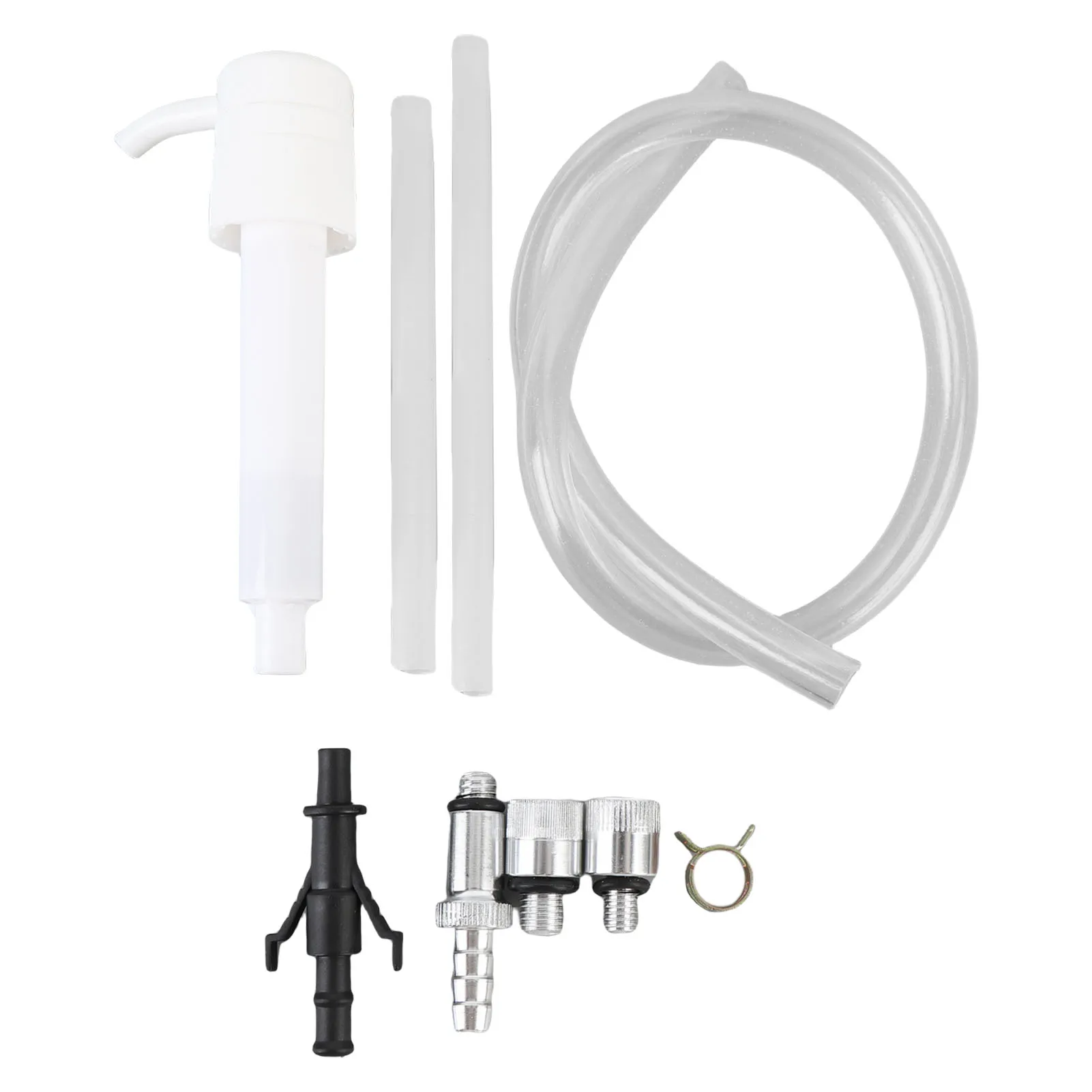 

9Pcs Boats Lower Unit Gear Oil Pump For Standard Quart Bottles 8mm 10mm 3/8in Adapters Marine Outboards Units Accessories