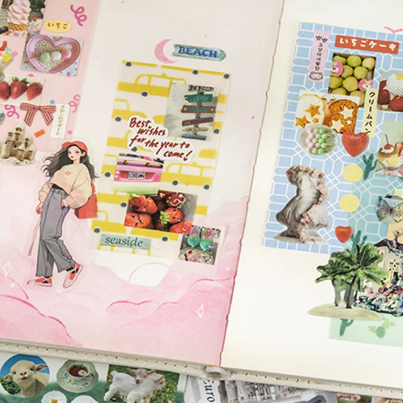 

Mr.Paper kawaii Momentary flash frame cut film sticker book scrapbooking sticker Children's Gift for Student stationery supplies