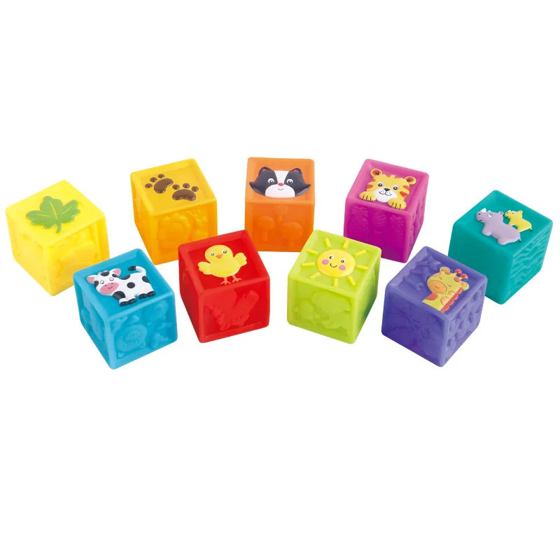 ZK20 Soft Blocks Kleinkind Kinder Baustein Spielset 9 Spielzeugblöcke