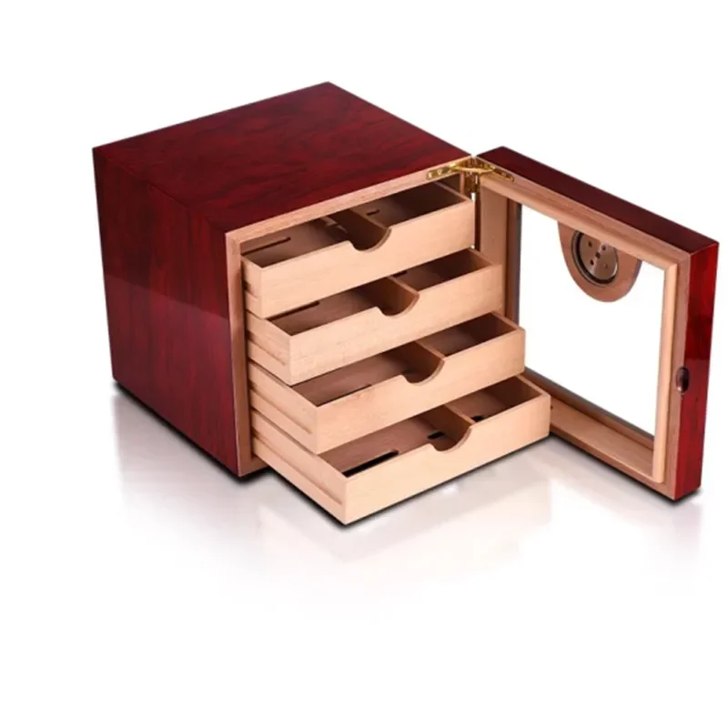 Upgrade Humidor Box Spain Imported Cedar Wood Large Capacity  Cabinet