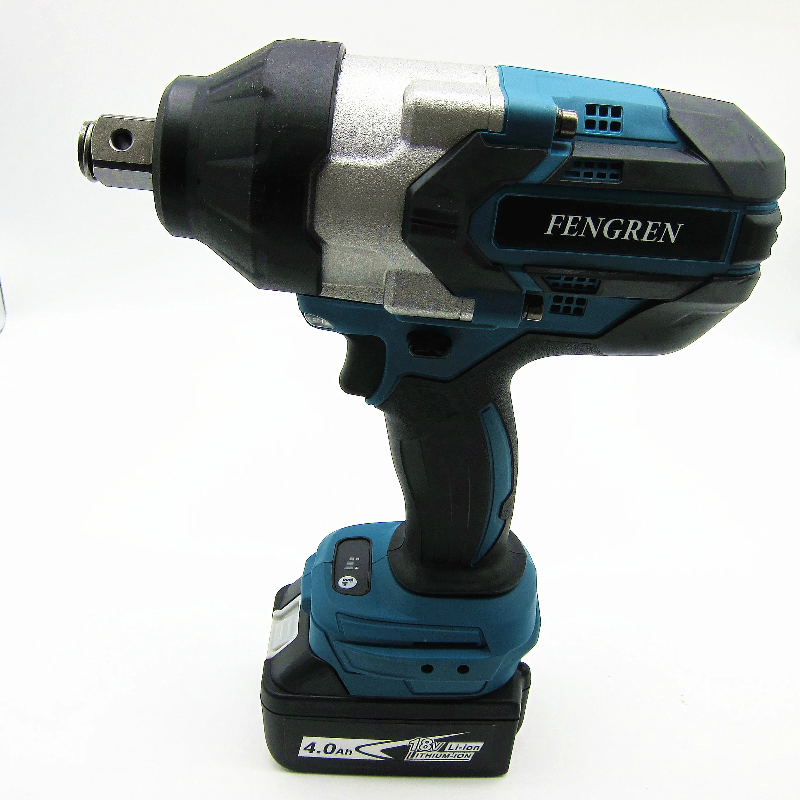 Obeng Impack Tanpa Kabel Brushless Baterai Lithium 3 Kecepatan 1300 Torsi 4ah