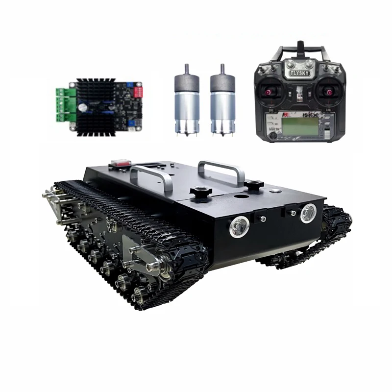 30Kg Load Assembled RC Tank Chassis Metal Track Tank With STM32 Controller System for Robot Kit with FS Handle Programmable Tank