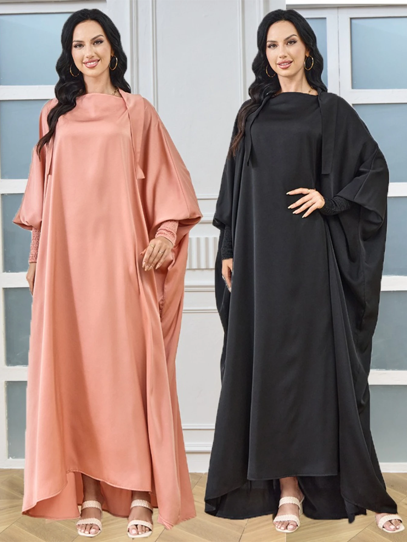 

Ид вечернее платье женское мусульманское Абая свободное однотонное молитвенное платье Рамадан длинные платья Абая Vestidos Largos Kaftan арабский длинный халат