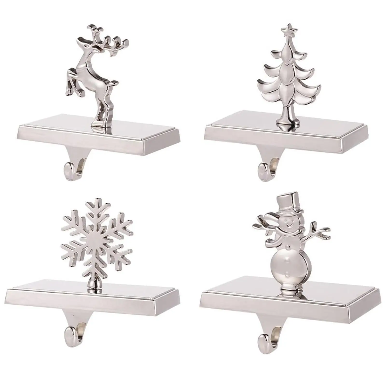 Christmas Stocking Hanger Fireplace Christmas Stocking Hook Christmas Stocking Holder for Xmascountertop Pub Shelf Hotel Dresser
