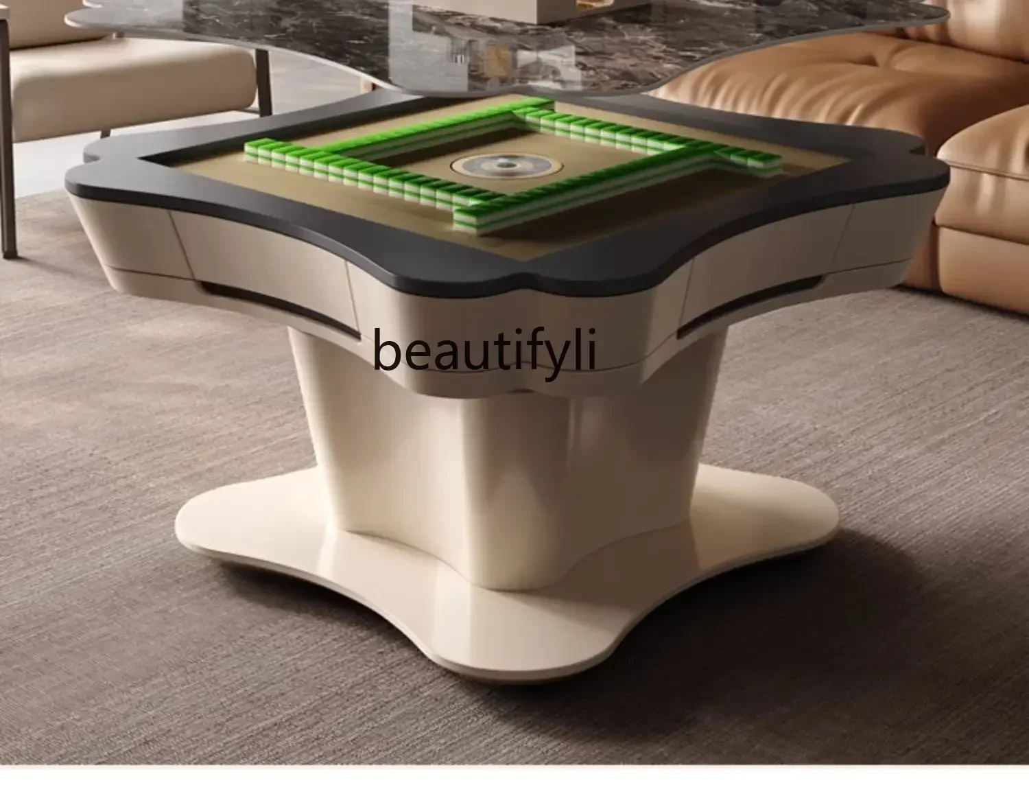 

Multifunctional lifting mahjong table Automatic living room Household electric mahjong dining table Integrated