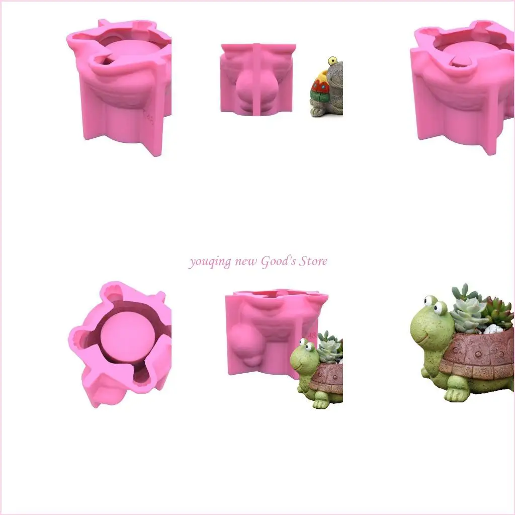 

57QA for Turtle Plant Pot Flowerpot Animal Garden Pots Resin Pots Garden