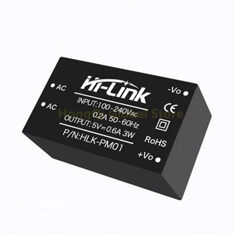 1PCS HLK-PM01 HLK-PM03 HLK-PM09 HLK-PM12 HLK-PM15 Power Supply Module AC-DC 220V to 5V/3.3V/9V/12V Intelligent Household Switch