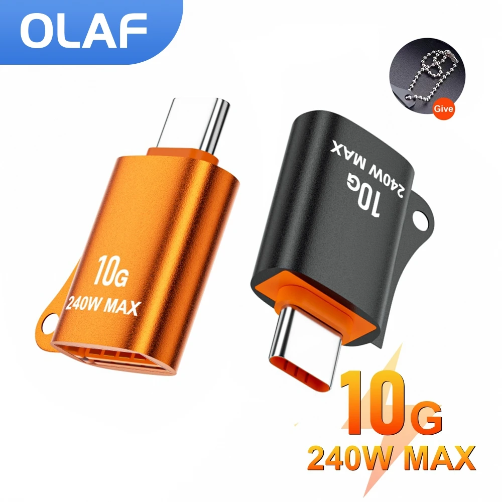 

10A OTG USB 3.0 To Type C Adapter USB Female to USB C OTG Male Fast Charging Converter Data Transfer For iPhone15 Macbook Xiaomi