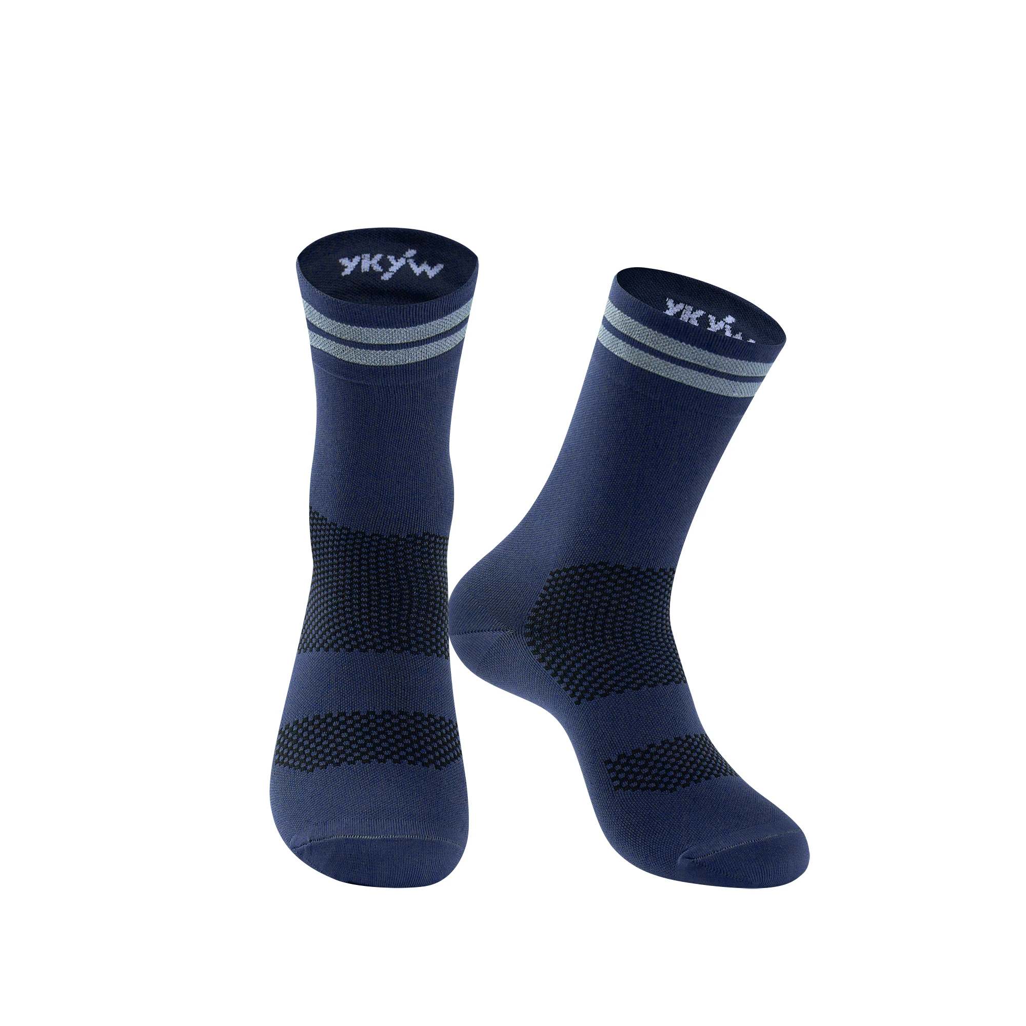 YKYWBIKE Unisex-Radsocken, atmungsaktive Rennradsocken, Outdoor-Sport-Kompressionssocken, Pro-Team-Rennsocken, Lauf-Fahrradsocken – Detail 5