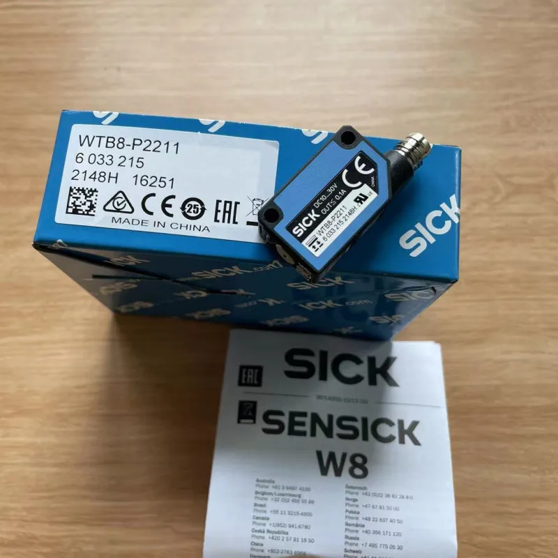 Original SICK SENSICK W8 WTB8-P2211 diffuse reflection photoelectric Sensor article No. 6033215