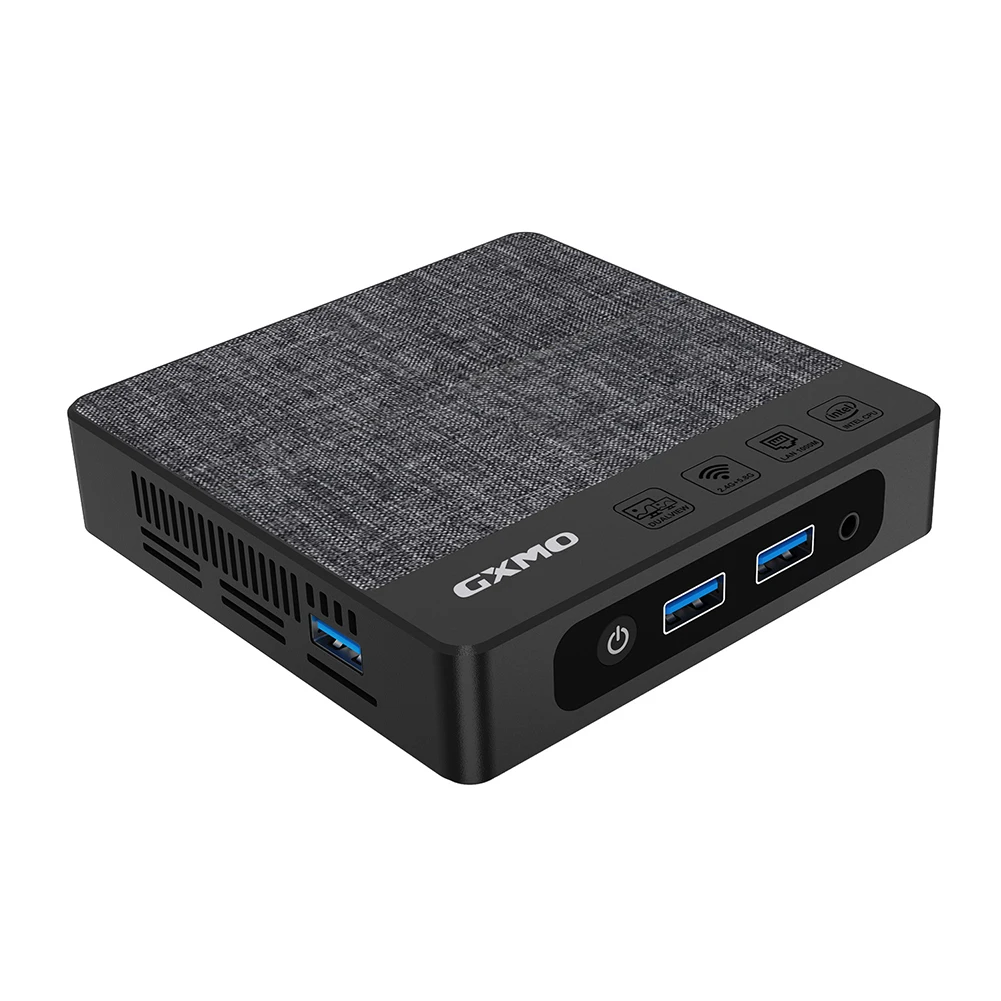 Mini PC per Intel N4000 fino a 2.6GHz Mini Computer Desktop 64GB M.2 SATA 2280 6GB LPDDR4 Micro PC HDMI-compatibile/porta VGA 4K HD