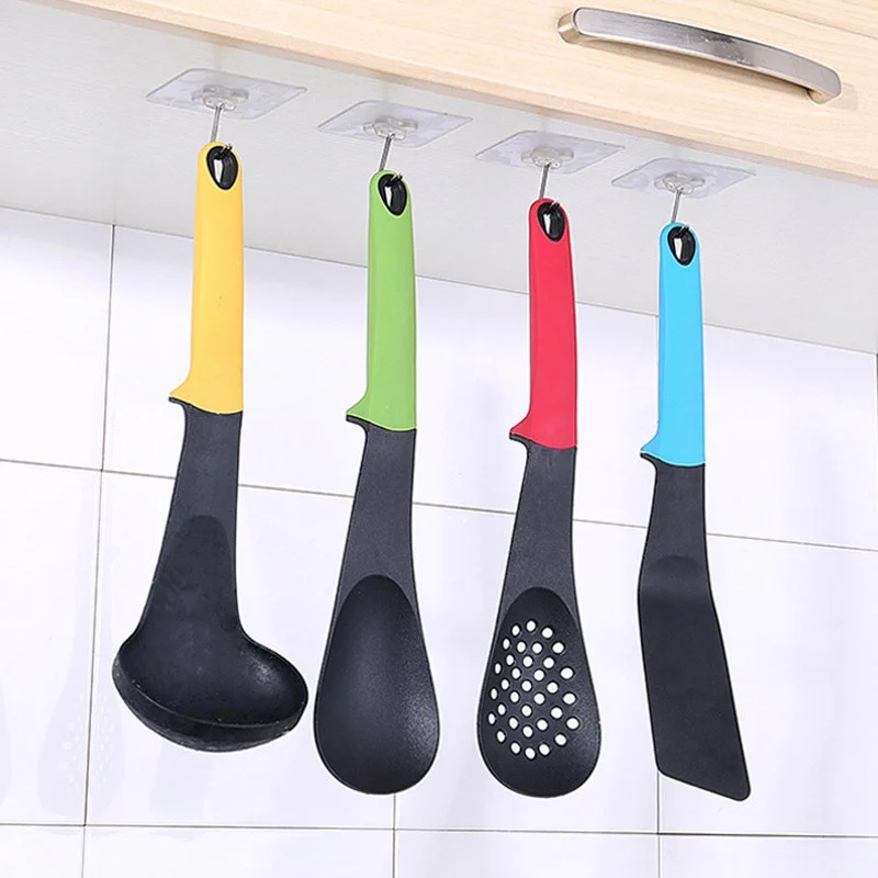 Transparente parede cabide com uma ventosa para o banheiro, cozinha forte, 1pc