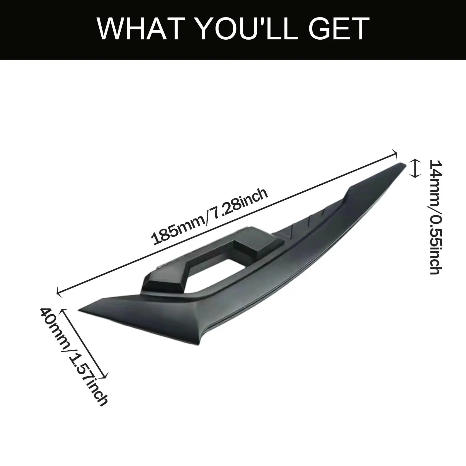 2Pcs Motorcycle Winglets Front Fairing Winglets Spare Part Lightweight Replaces Stylish Component Modification Accessory