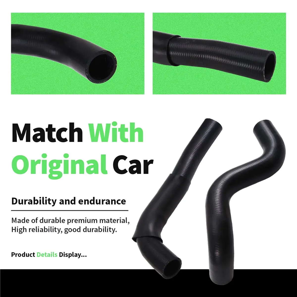 #40D (Black)Radiator Upper/Lower Hose MR127488 MR127489 for Mitsubishi 1996-2007,Automotive Parts & Accessories