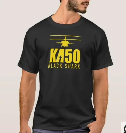 

Russian KA-50 Black Shark Helicopter Gunship T-Shirt. Summer Cotton Short Sleeve O-Neck Mens T Shirt New S-3XL