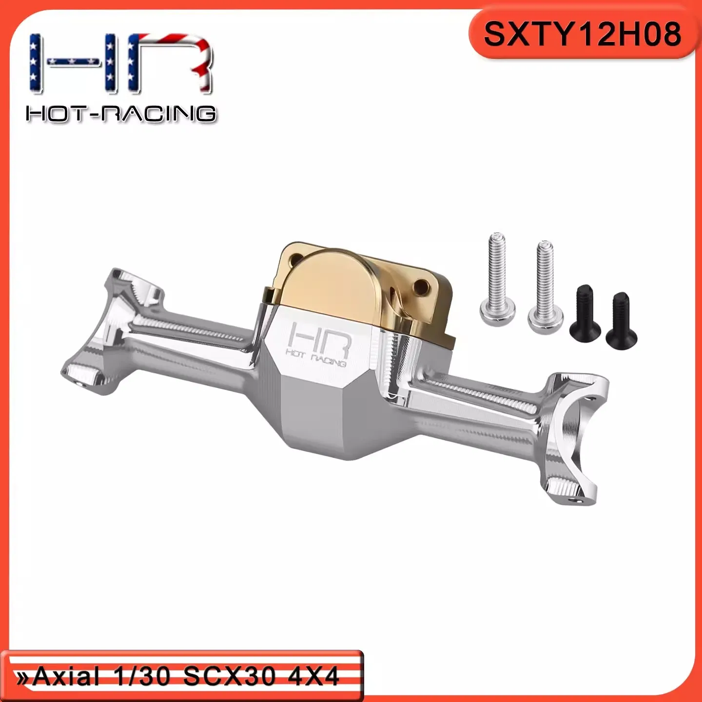 

HR Axial SCX30 Stallion Stockman K10 Алюминиевая передняя ось с латунной крышкой. Вес крышки: 3,4 г.