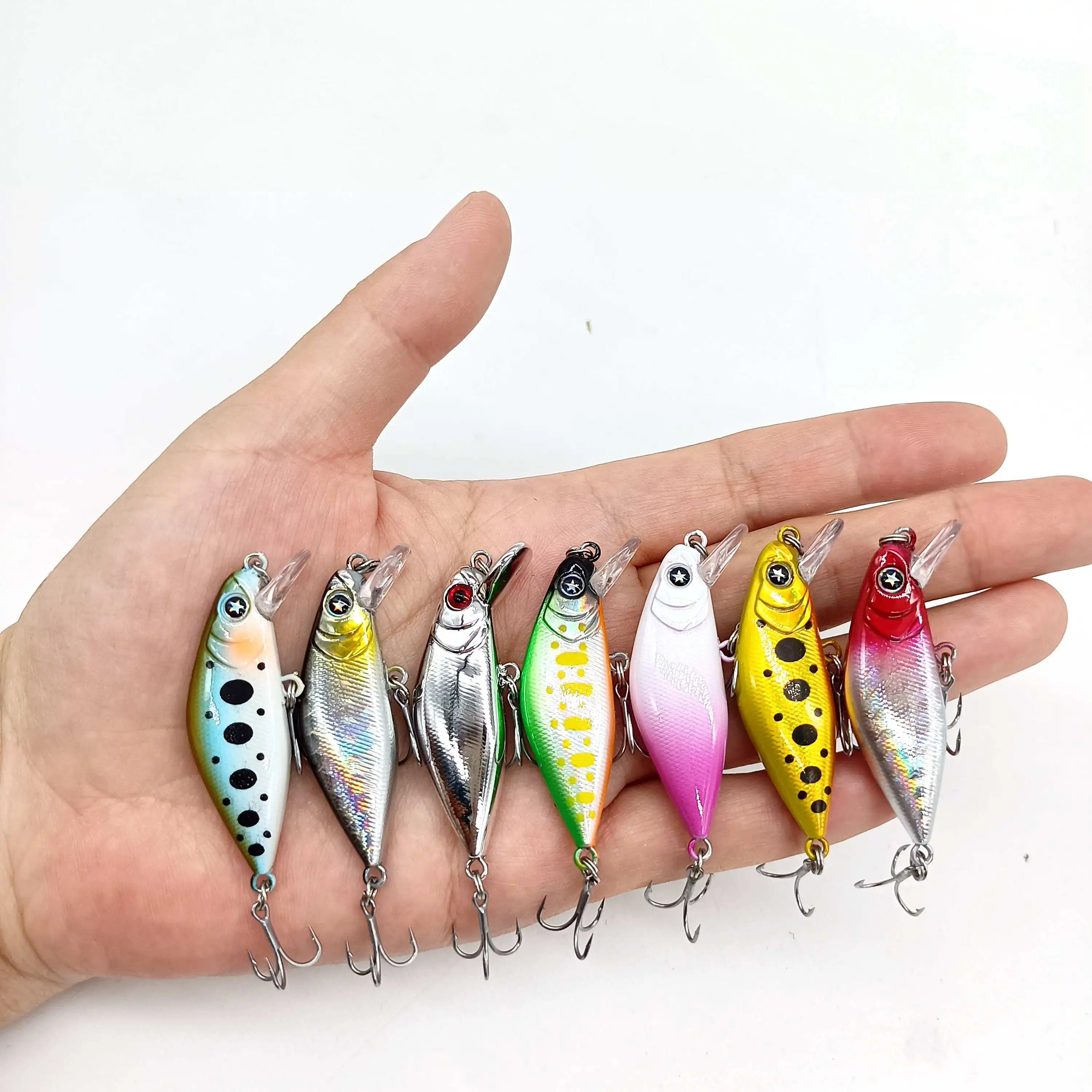 DUODUOYU 1PCS Mini Sinking Minnow Fishing Lures 4.3g/50mm Jerkbaits Peche Artificial Bait Wobbler Lure for Trout Bass Tackle