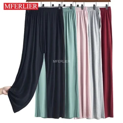 Autumn Spring Oversize Pants 7XL 8XL 9XL 140kg Large Size Home Sleepwear Pants 6 Colors