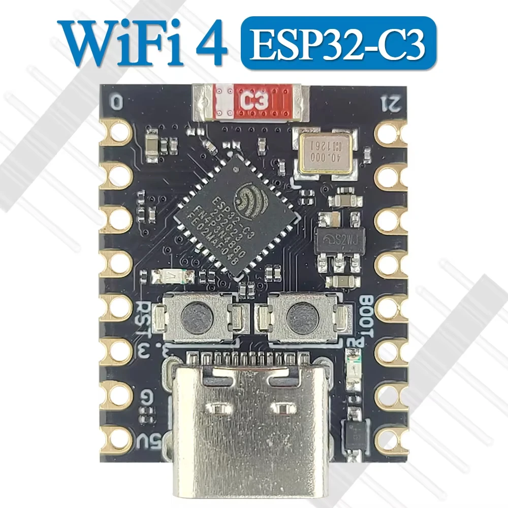 Mini ESP32 C3 Development Board Modules Wifi 4 BT Bluetooth Module RISC-V 32-Bit Single-Core Processor ESP32-C3 16PIN Type-C