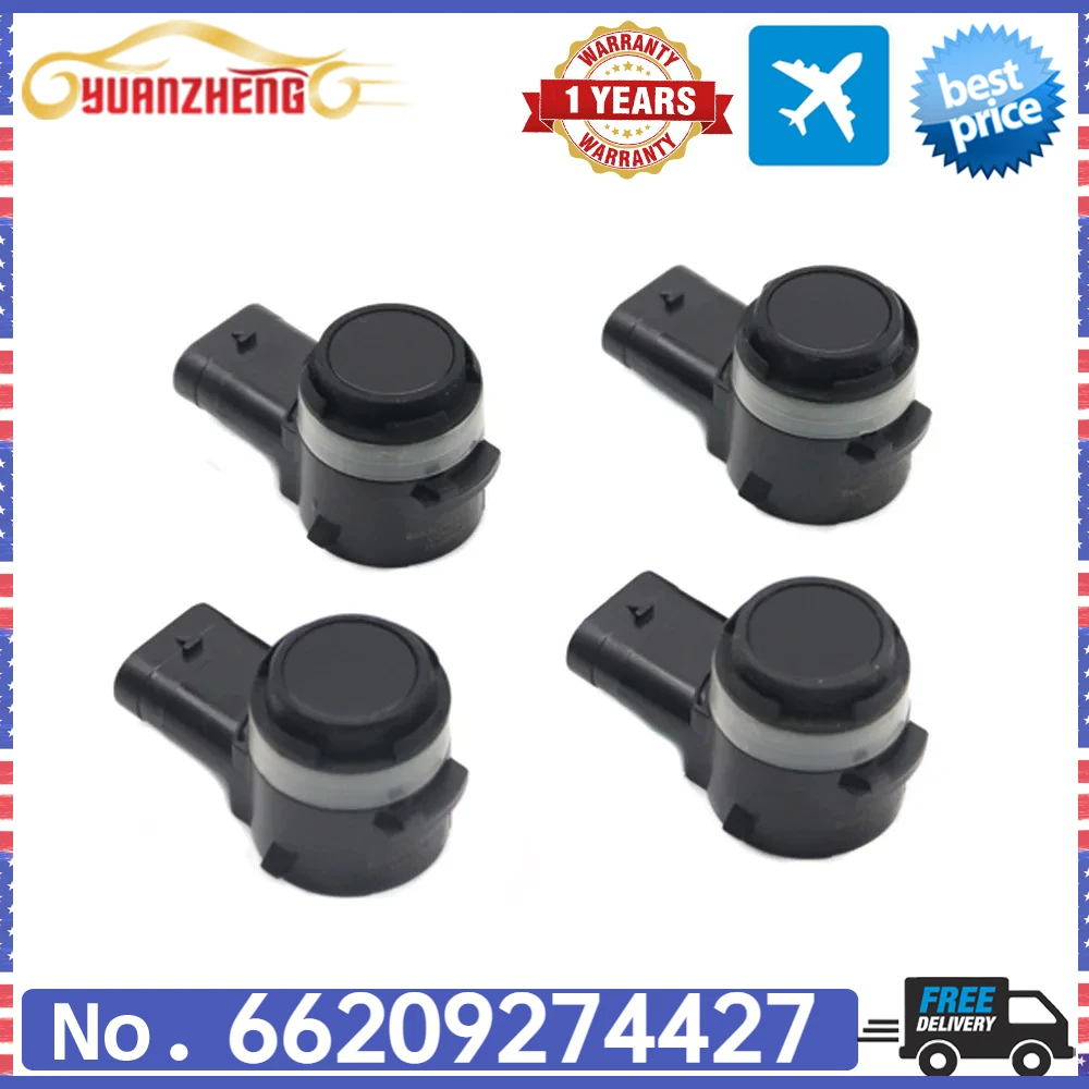 For BMW 2 7 I01 I12 i3 X1 X5 X6 X4 4pcs NEW PDC Ultrasonic Backup Bumper Assist Radar Parking Sensor 66202409650 66209274427