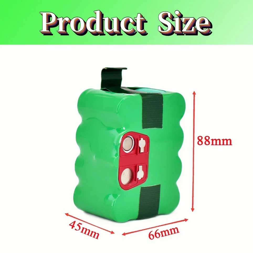 

14.4V SC Ni-MH Rechargeable Battery Pack 6800mAh for Vacuum Cleaner Sweeping Robot Compatible with KV8 XR210 Series XR510 Series