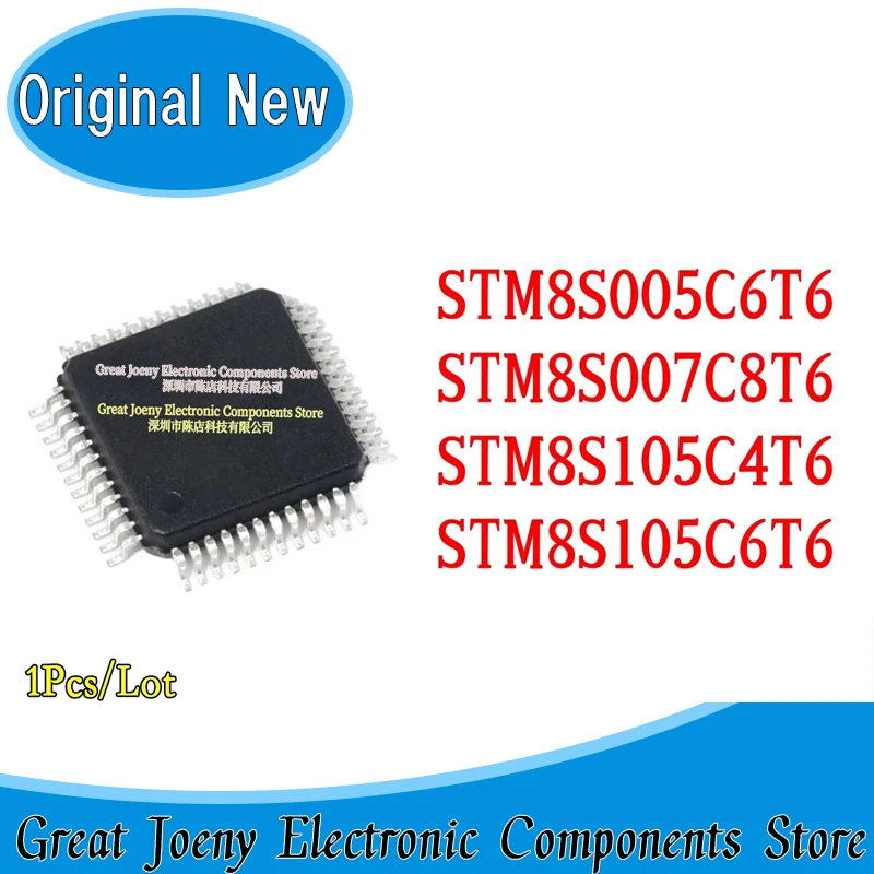 

Original STM8S005 STM8S007 STM8S105 STM8S005C6T6 STM8S007C8T6 STM8S105C4T6 STM8S105C6T6 IC MCU Chipset LQFP-48 Plastic Casing