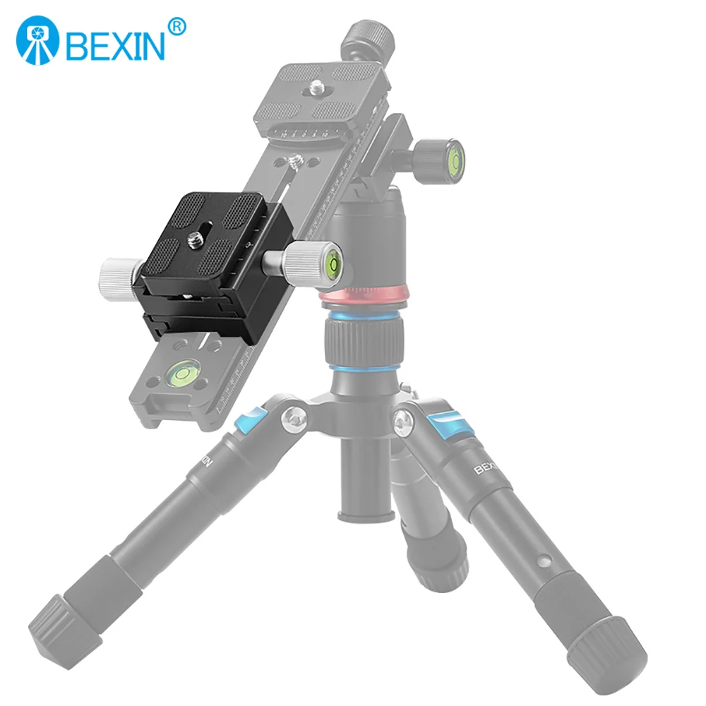 BEXIN QR-50B Camera clamp Quick Release Plate Adapter Mount General Quick Clip Slide Clamp for Release Plate Dslr Camera Tripod