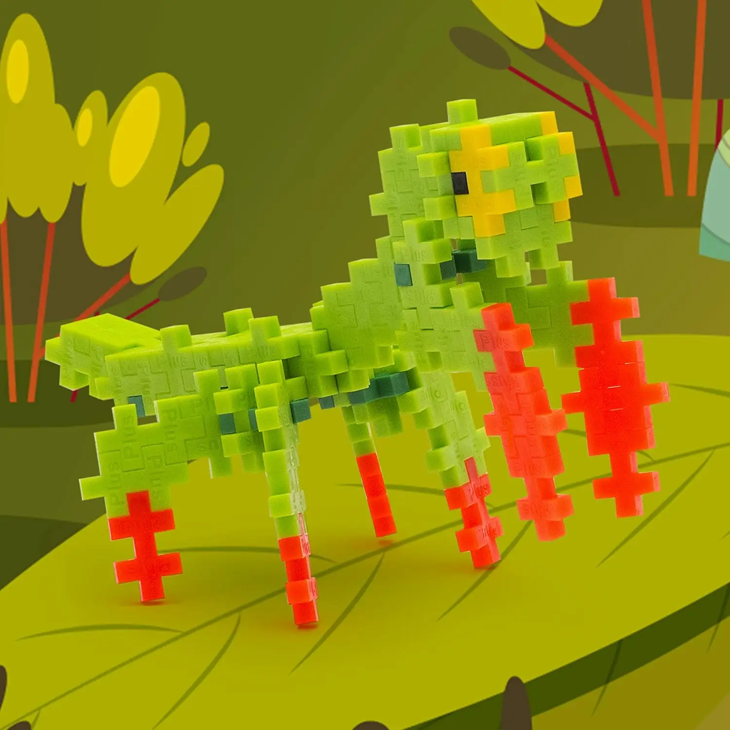 3D-Insektenbaustein-Set, Insektenstiel-Spielzeug für Kinder, 70 ineinandergreifende Teile – Mini-Maker-Röhrenset