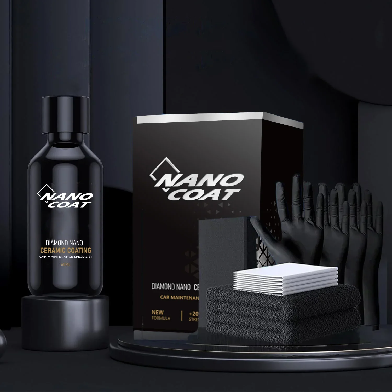 

60ml Professional Ceramic Coating for Cars High Gloss Paint Protection UV Resistant for Wheels Glass Plastic Ultra Hydrophobic