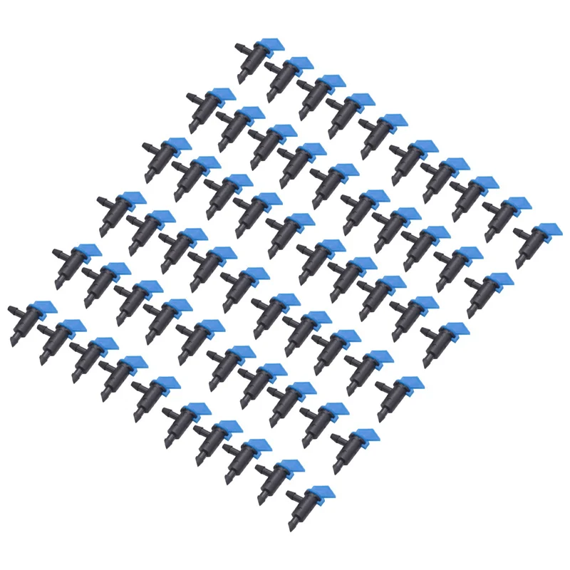 

A19F-360 Pieces Irrigation Drip Emitter Garden Flag Irrigation Dripper, Trees And Shrubs (Blue Black,2GPH)