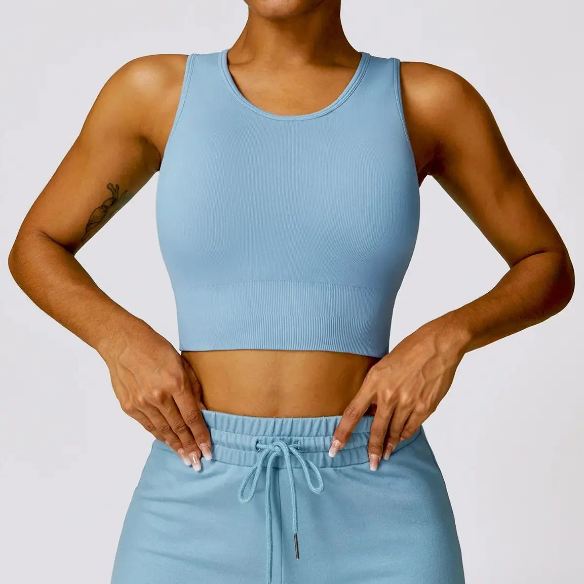 

Женский Спортивный Повседневный бюстгальтер MODITIN, топы с собранными противоударными высокопрочными бретелями, топы для бега, йоги