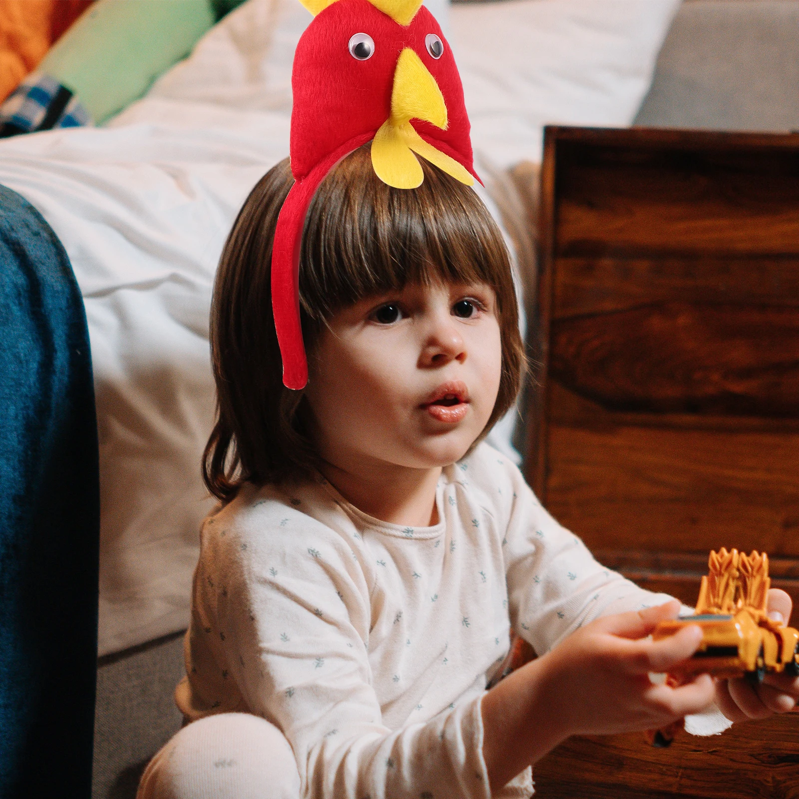 

Headband Chicken Costume Crown Adult Hat Bird Bands Halloween Party Hair Accessories Holiday Gift