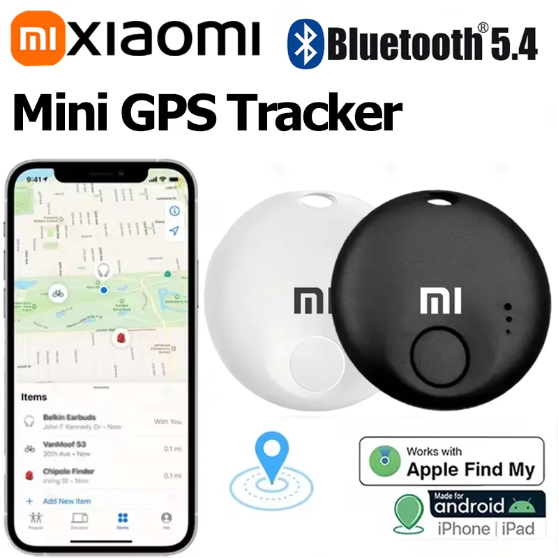 XIAOMI Nuovo Mini Smart AirTag Bluetooth Localizzatore GPS portatile Dispositivo anti-smarrimento per bambini Pet Chiave Bagagli Zaino Localizzatore di localizzazione
