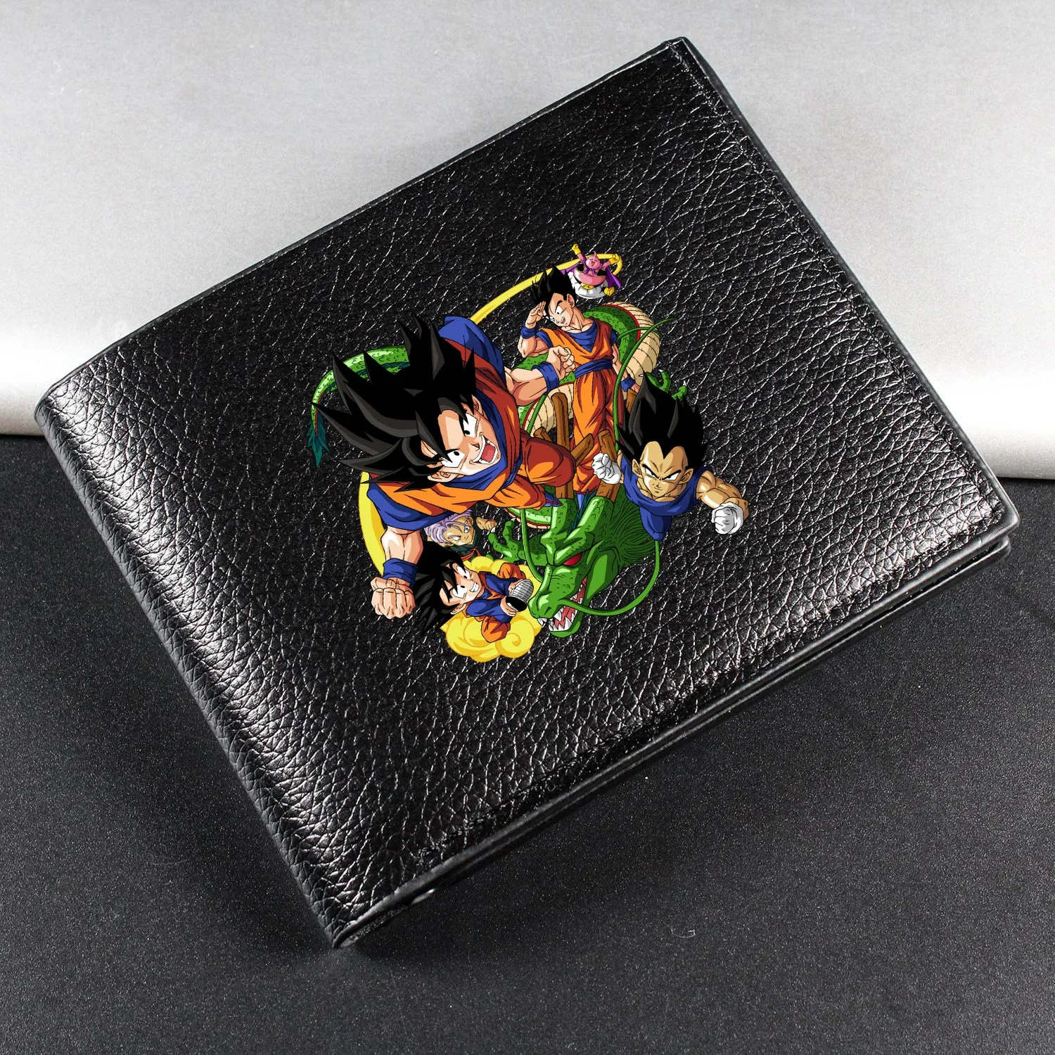 Dragon Ball Pu Short Wallet New Anime Bag Cartoon Leather Man Coin Credit ID Card Billfold Foldable Storage Purse Busine Wallets