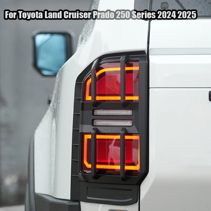 

Для Toyota Land Cruiser Prado 250 Series 2024 2025 Защитная крышка заднего фонаря автомобиля Материал ABS внешняя модификация часть