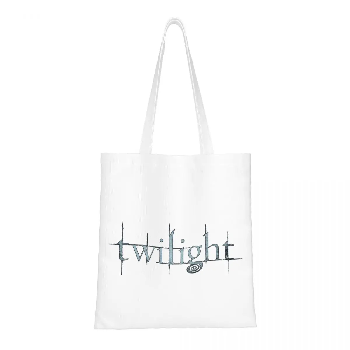 

Сумки-тоут с логотипом «Сумерки», женская сумка, парусиновая студенческая сумка на плечо, продуктовая сумка с принтом