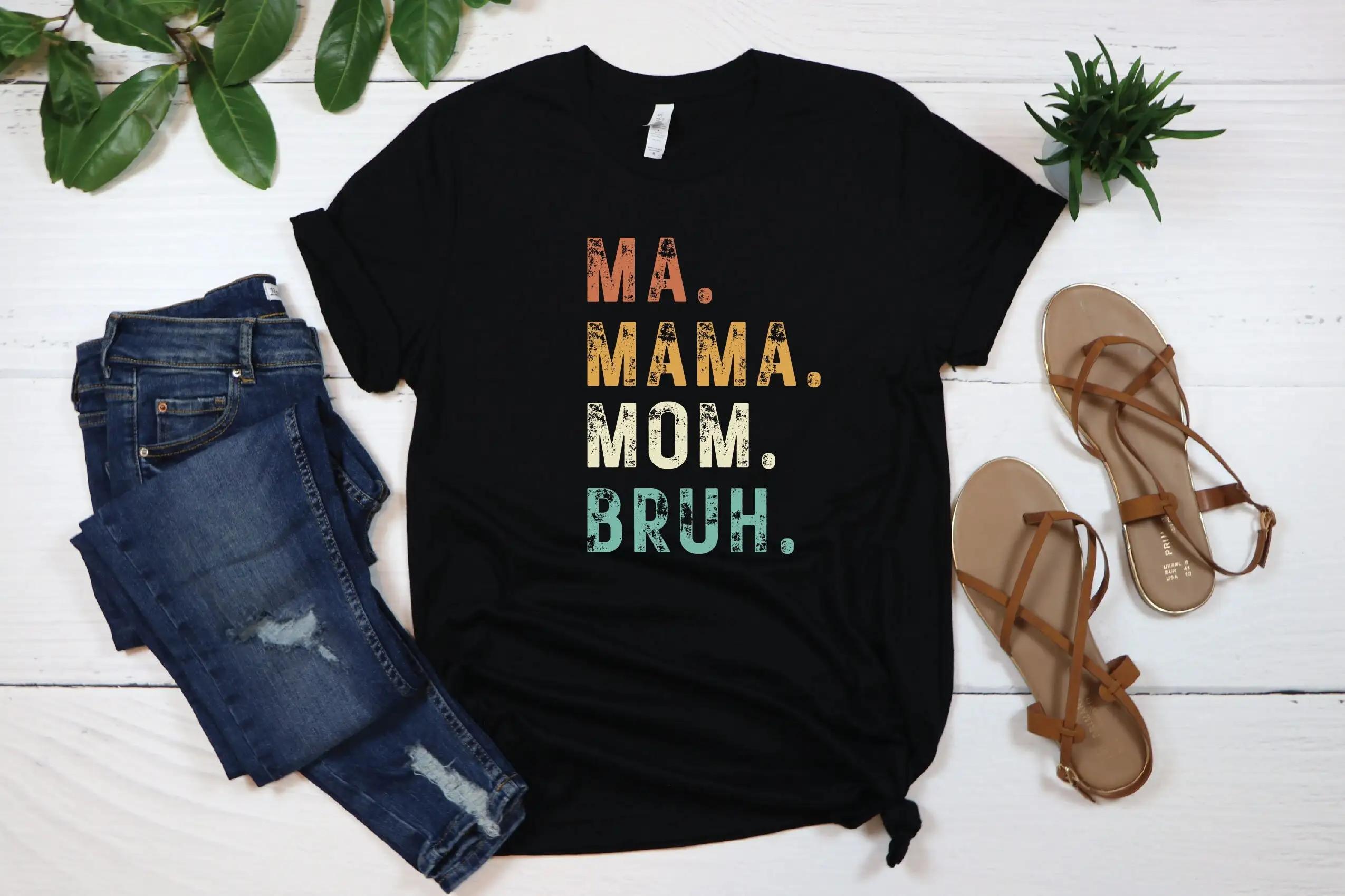 Ma Mama Mom Bruh Funny T Shirt For Mother Perfect Mother'S Day