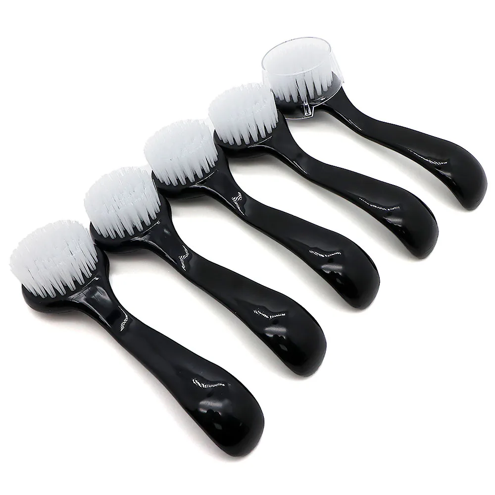 5Pcs/Bag Black Nail Art Brushes With Plastic Handle Soft Hair Nails Products Cleaning Dust Manicure Nails Accessories And Tools