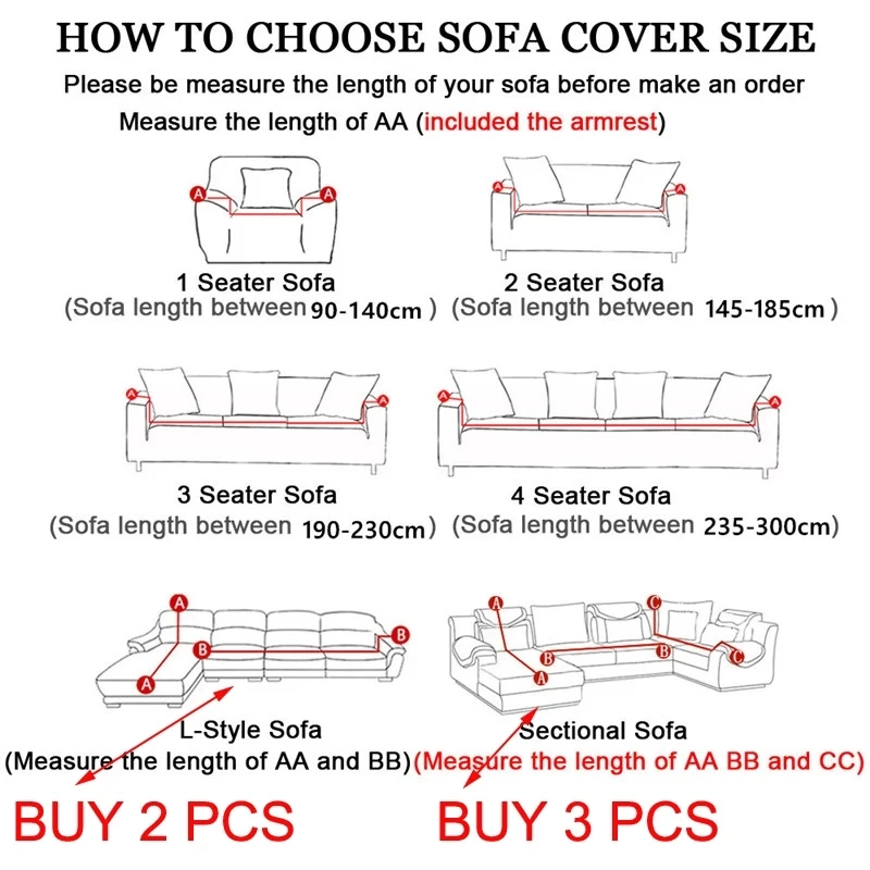 1pc Jacquard Sofa Cover for Living Room, Water-resistant Slipcover Elastic Sofa Cover Fit for L-Shaped Corner, 1/2/3/4 Seater