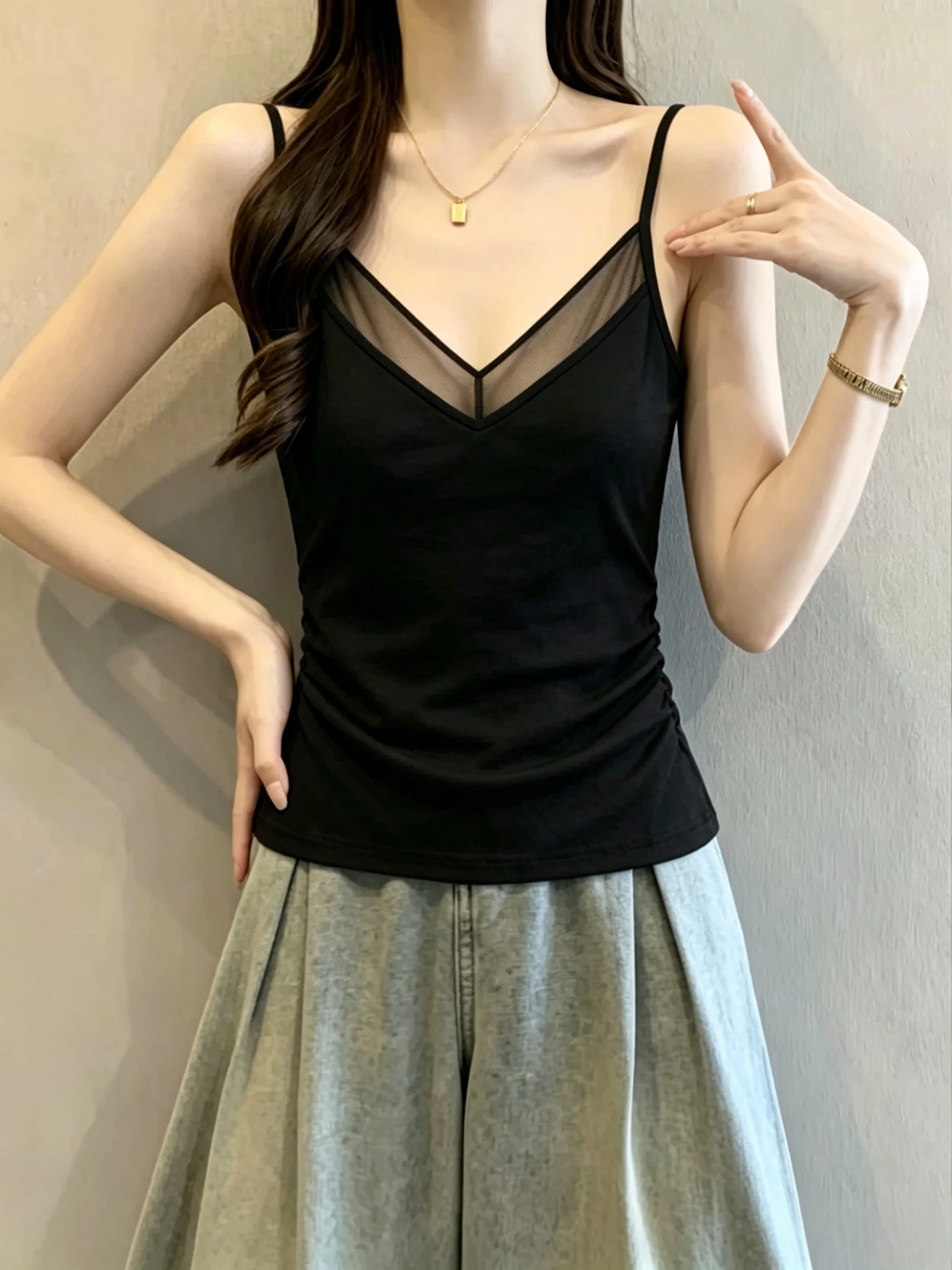 Women's Sexy Backless Tank Top Bralette Vest plus Size Slim Fit Inner Wear Base Layer Beautiful Back Design Summer Simple Style