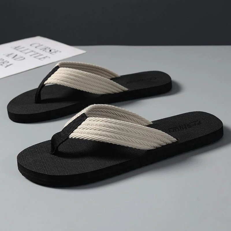 Men's Fashionable Flip Flops Anti-Slip Wear-Resistant Summer New Model Casual Outdoor Wear Odor-Resistant Slip-On Sandals