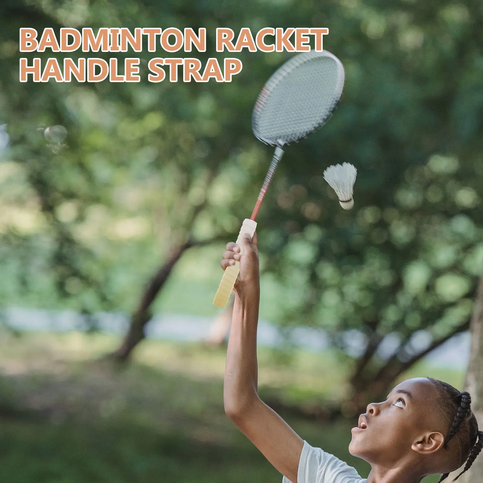 2Pcs Gradient Color Tennis Racket Sweatband Nonperforated Anti- Absorbent Grip Tape for Badminton Pickleball Handle