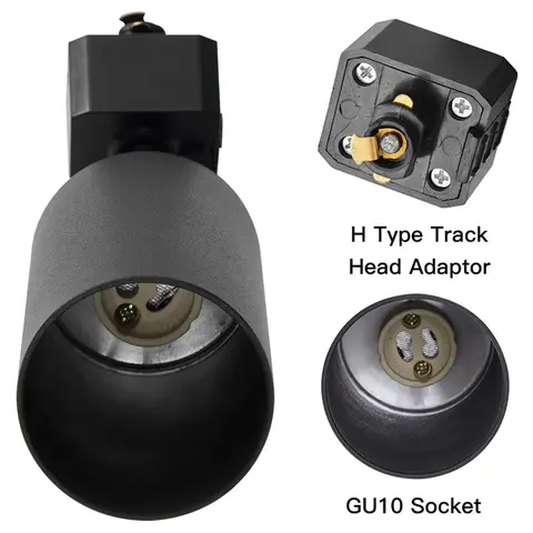 Komplett set LED-skenlampor GU10 Takspotlight LED-skenbelysning för vardagsrumsinredning 110V 220V Spotlight Väggskenlampa 10 best sales LED-skena - №9