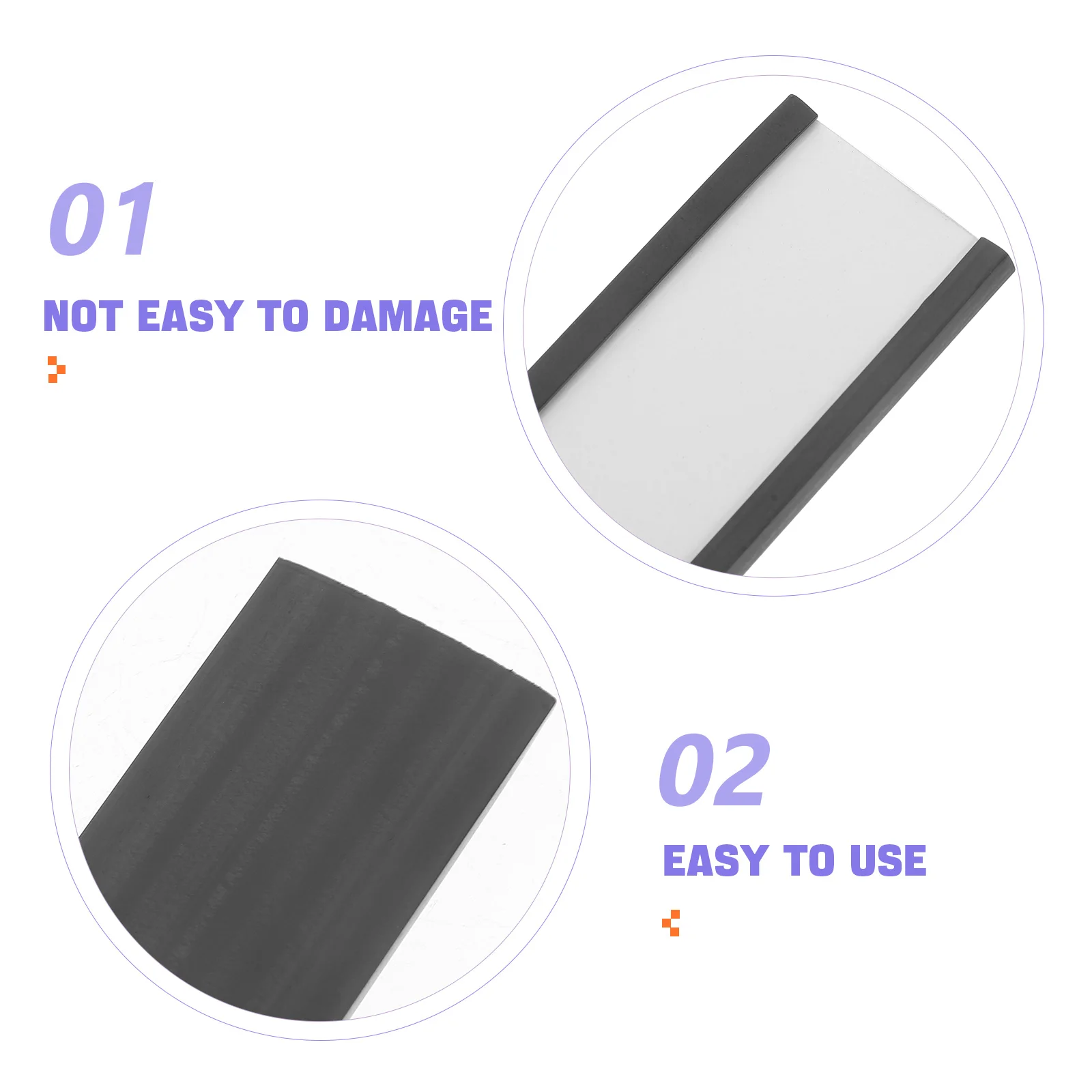 10 Set Label Penutup Tempat Label Rak Lengan Kartu Tag Magnetik untuk Rak