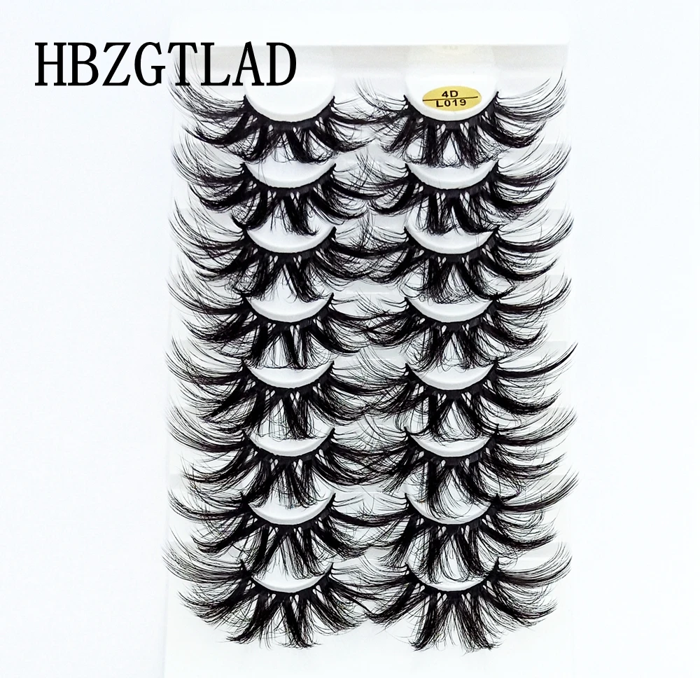 8 Pairs 25mm Long 3D Mink Lashes, Dramatic Volume