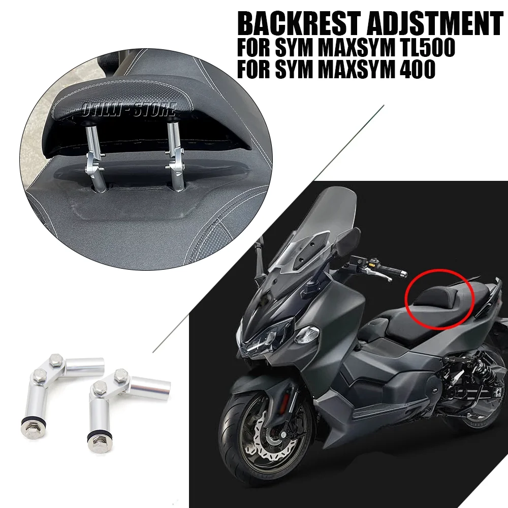 

Modification Accessories Adjustable Mount Driver Passenger Backrest Regulate For SYM Maxsym 400 TL 500 Maxsym400 TL500