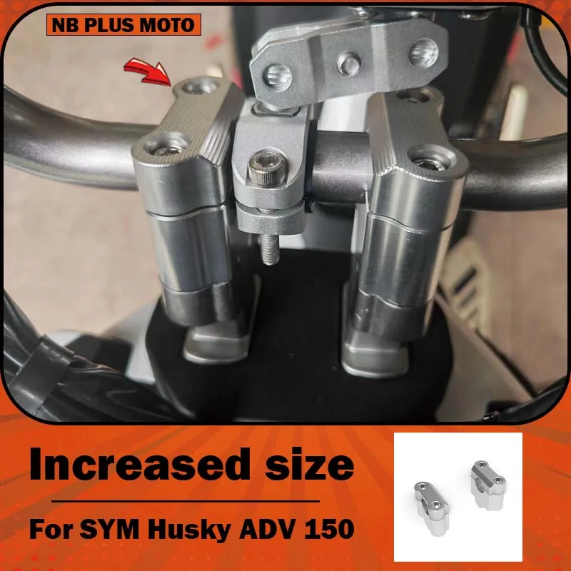 【Premium】For modifying the handlebars of the SYM Husky ADV150 with height-enhancing split handlebars