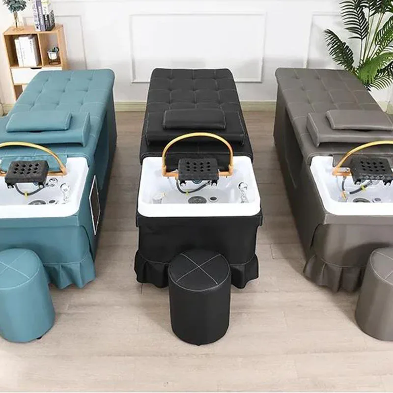 

Shampooing Light Shampoo Bed Beauty Salon Chair Japanese Hair Barber Shampoo Sink Salon Comfortable Cadeira Postmodern Furniture