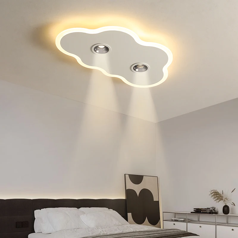 Moderne LED-Kronleuchter mit Scheinwerfer für Kinderzimmer Wohnzimmer Schlafzimmer Loft Vintage Lampe Decke montiert minimalist ische Decken leuchte