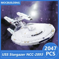 USS Stargazer NCC-2893 1:657 Scale Moc Building Blocks Diy Assemble Bricks Space Educational Creative Display Toys Gifts 2047PCS
